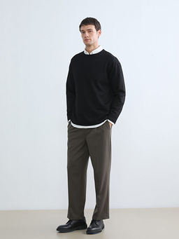 Bisiklet Yaka Erkek Sweatshirt