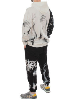 2608/7325 WHITE/BLACK Костюм спортивный мужской (75% хлопок, 20% полиэстер, 5% спандекс) - Fashion фото 5