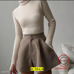 Шорты женские с высокой посадкой