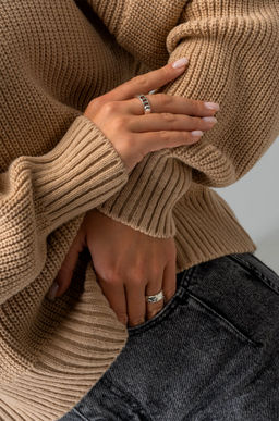 Женский свитер оверсайз из вязаного трикотажа Happyfox - Happy fox фото 6