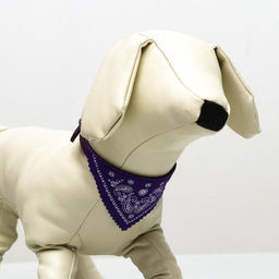 Ошейник с косынкой 32 х 1 см, ОШ 22-28, фиолетовый - Пижон фото 4