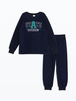 Bisiklet Yaka Polar Erkek ?ocuk Pijama Tak?m?