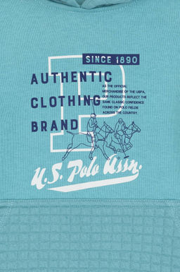 Erkek _ocuk Mint Kap__onlu _ardonlu Sweatshirt - U.s. polo assn фото 4
