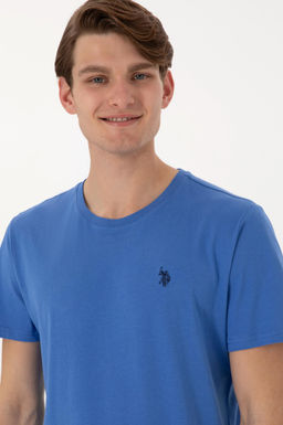 Erkek Regular Fit Bisiklet Yaka _ndigo Basic Ti__rt Sepette S_rpriz _ndirim - U.s. polo assn фото 2