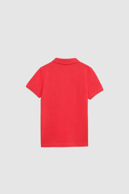 Erkek _ocuk K_rm_z_ Polo Yaka Basic Ti__rt