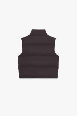 RUBBERISED PUFFER GILET