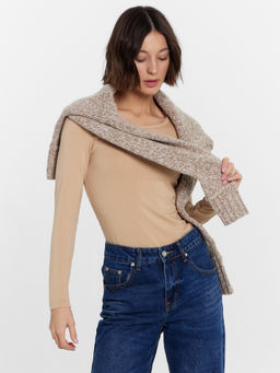 Джемпер термо женский в бежевом цвете нюд 602332 - Mark formelle фото 9