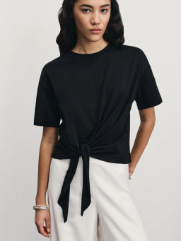 Футболка с завязкой на талии / Zarina