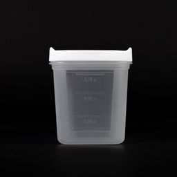 Цена за 2 шт. Емкость для сыпучих продуктов "Лайн" 1л (белый) М9001