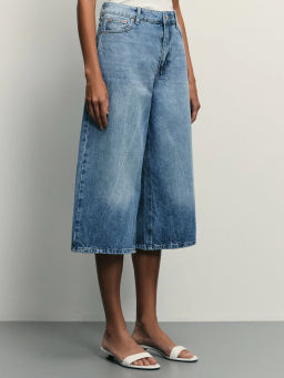 Джинсовые шорты бермуды удлиненные / Zarina  фото 4