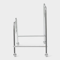 Подставка для крышек Доляна, 18×10×14 см, хром