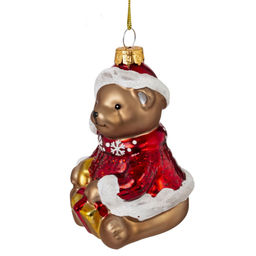 Украшение новогоднее "Медвежонок"., L6,5 W7 H10 см, 2в.