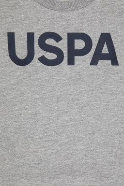 Erkek _ocuk Gri Melanj Basic Bisiklet Yaka Sweatshirt Sepette S_rpriz _ndirim - U.s. polo assn фото 3