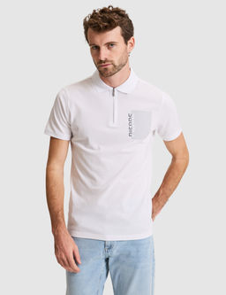 Beyaz Slim Fit Polo Yaka Ti__rt