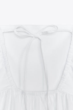 POPLIN PANEL MIDI DRESS - Zara фото 8