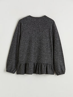 Bisiklet Yaka Fiyonk Detayl? K?z ?ocuk Ti??rt