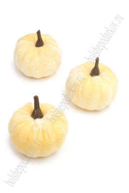 Муляж Тыква 5,5 см (10 шт) SF-8035, кремовый