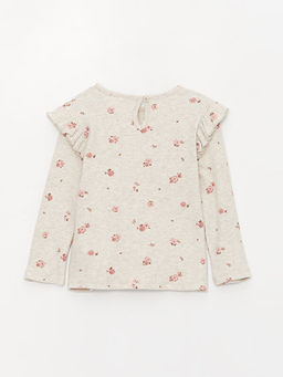 Bisiklet Yaka Uzun Kollu K?z Bebek Ti??rt ve Tayt 2li Tak?m - Waikiki фото 3