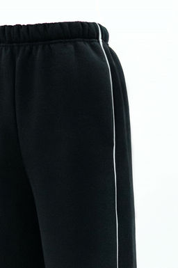 Арт. 7904 Брюки оверсайз с начесом 44-48 (3 шт) Цвет:черный