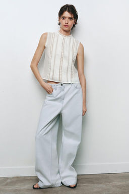 ZW COLLECTION LOOSE HIGH-WAIST JEANS