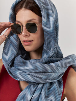 Большой, мягкий, тонкий и очень нежный двусторонний палантин с рисунком - Tantino фото 6