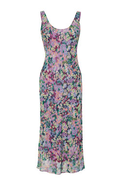 Cok Renkli Cicekli Sifon Astarl? Midi Dokuma Elbise TWOSS24EL00496 - Trendyolmilla фото 7