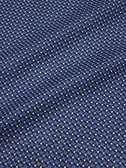 Бязь Мелкая геометрия цв.чернильно-синий, ш.1.5м, хлопок-100%, 105гр/м.кв