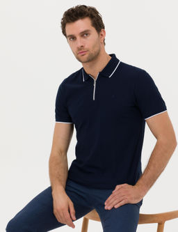 Lacivert Slim Fit T-Shirt - Cacharel фото 10