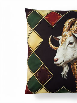 Подушка декоративная «Этель» Golden horns, 40×40 см, велюр
