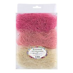 Blumentag BMG-30 MIX Сизалевое волокно 30 г 3 г 01 Белый/св. розовый/розовый