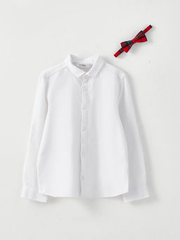 Basic Uzun Kollu Erkek ?ocuk G?mlek ve Papyon - Waikiki фото 2