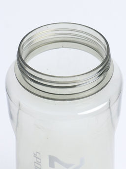 Бутылка для воды «Корни», 2 л, с трубочкой, пластиковая, серая