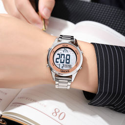 Часы наручные Skmei мужские электронные 1849silver