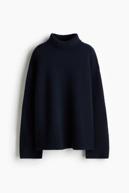 Jersey de cuello alto en mezcla de cachemira - H&m фото 4