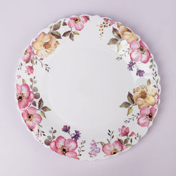 Тарелка обеденная круглая 25см. SILVIA (стеклокер) арт. RDP250-155 (114432)