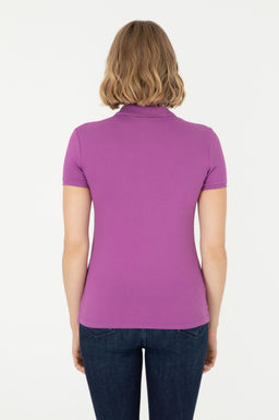 Женская фиолетовая базовая футболка Неожиданная скидка в корзине - U.s. polo assn фото 5