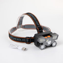 Фонарь налобный аккумуляторный, 1000 мАч, 5 Вт, 9 LED, 4 режима, USB - Simaland фото 3