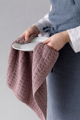 Полотенце кухонное 34х70 лавандовый хлопок