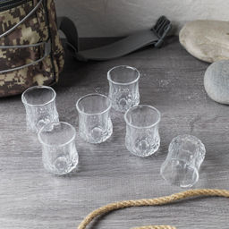 Стопка 6 штук 40 мл резная / 8701 /уп 24/ - Галеонтрейд фото 2