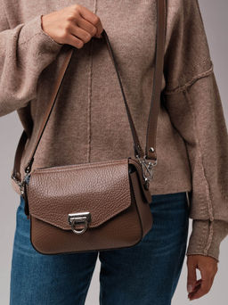 Женская сумка кросс-боди Azaro 3684 коричневый какао соло