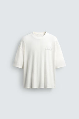 CAMISETA LAVADA ALGOD?N - LINO FLORIDA / Blanco
