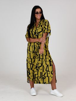 5116 ПЛАТЬЕ ЖЕНСКОЕ (Горчичный) - А-дина фото 3