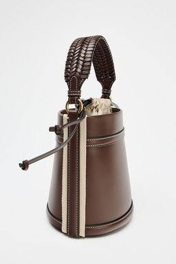 DOUBLE HANDLE BUCKET BAG - Zara фото 5