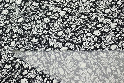 Штапель Аделис цв.черный, ш.1.45м, вискоза-100%, 95гр/м.кв - Купава фото 6