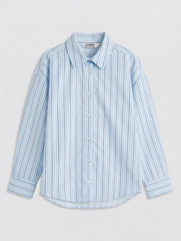 K?z ?ocuk ?izgili Poplin G?mlek