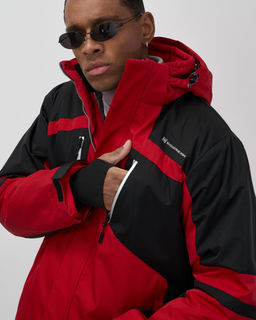 Горнолыжная куртка мужская зимняя красного цвета 7613Kr - Mtforce фото 9