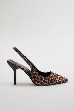 Trendyol Shoes Leopar Desenli Sivri Burun Kahverengi Kad?n Topuklu Ayakkab? TAKSS24TO00018 - Trendyolmilla фото 3