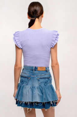 Арт. 3401/1 Футболка женская 42-50 (5 шт) Цвет:сиреневый - Калинка фото 3