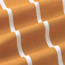 Простыня на резинке Этель 180*200*25 см  Mustard stripes, 100% хлопок, поплин, 125 гр/м2  фото 4