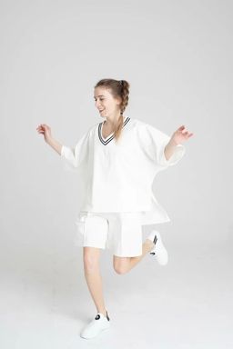95% хлопок, 5% лайкра. Костюм цвет молочный - Knitka wear фото 3